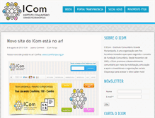 Tablet Screenshot of blog.icomfloripa.org.br
